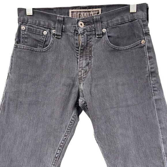 Levi’s 511 Skinny Jeans Men’s Size 29x30  Black Wash Mid Rise 5 Pockets - Picture 3 of 8